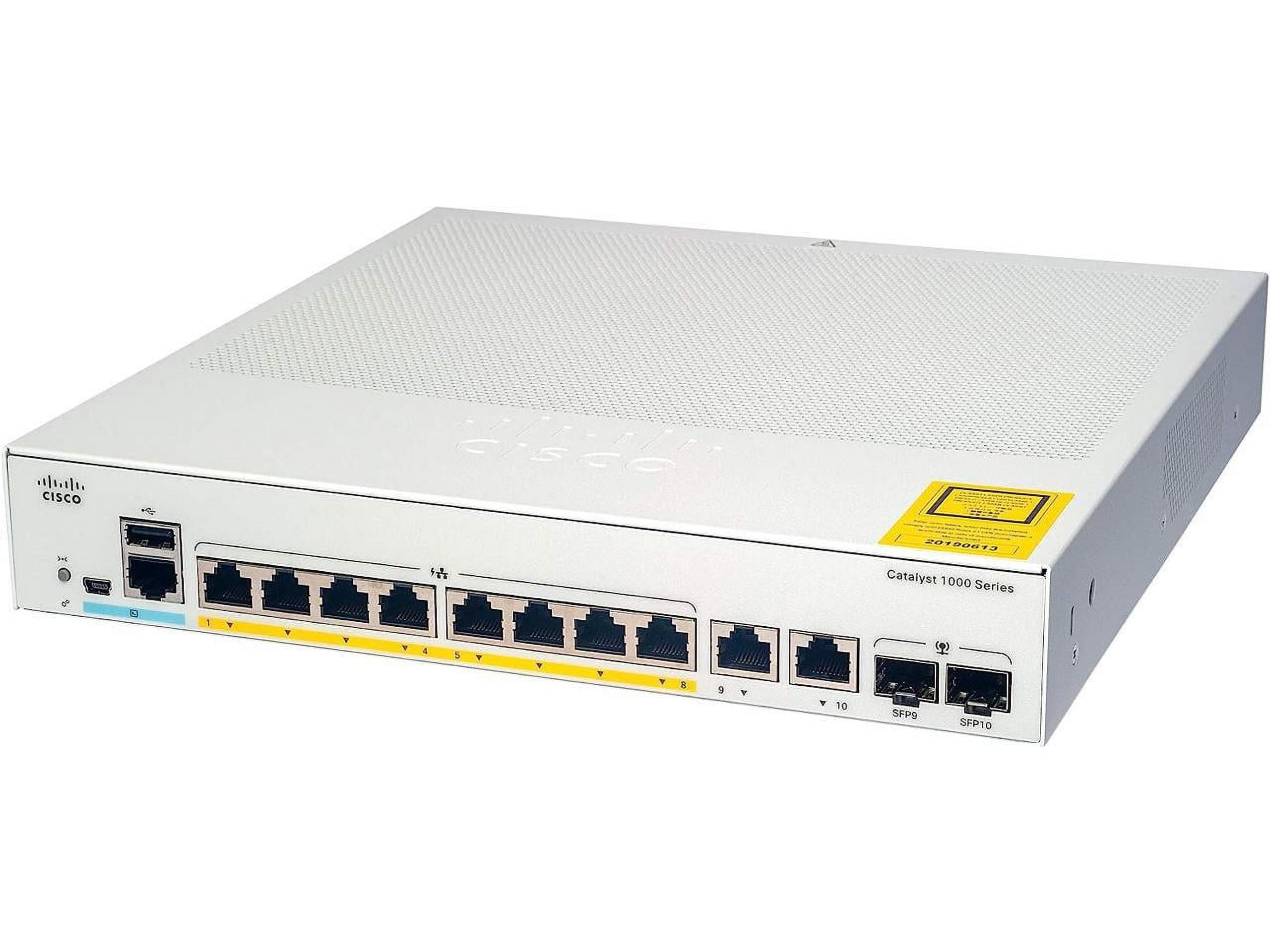 Cisco Catalyst 1000-8FP-E-2G-L - switch - 8 ports - managed - rac (C1000-8FP-E-2G-L)