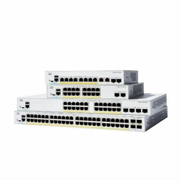 Cisco Catalyst 1200-8T-E-2G - Switch - Gigabit Ethernet - L3 - smart - 8 x 10/100/1000 + 2 x combo Gigabit SFP/RJ-45 - desktop, rack-mountable