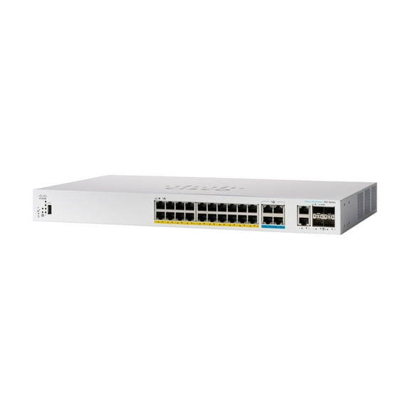 Cisco Catalyst 1300-24MGP-4X - Switch - L3 - managed - 16 x 10/100/1000 (PoE+) + 8 x 2.5G (PoE+) + 4 x 10 Gigabit SFP+ - rack-mountable - PoE+ (195 W)