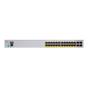 Cisco Catalyst 2960L-SM-24PQ - Switch - smart - 24 x 10/100/1000 PoE+ + 4 x Gigabit SFP uplink - desktop, rack-mountable - PoE+ 195 W