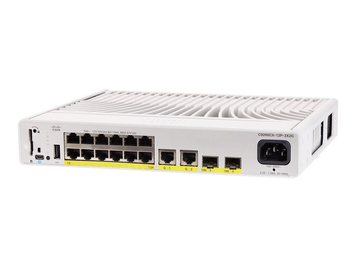 Cisco Catalyst 9000 Compact Switch 12 Port POE+, 240W, ADV