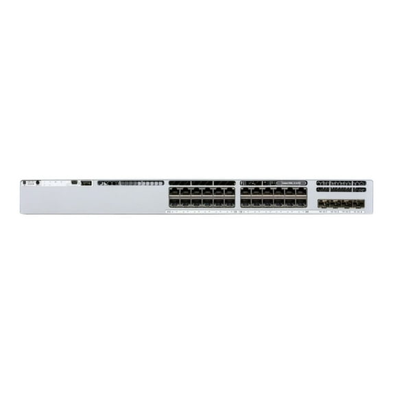 Cisco Catalyst 9300L-24P-4X-E Switch - 24 Ports - Manageable - 3 Layer Supported - Modular - Twisted Pair, Optical Fiber - Lifetime Limited Warranty