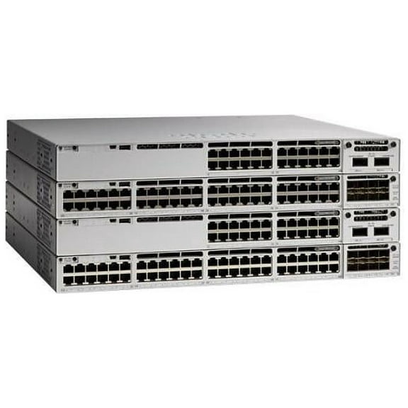 Catalyst 9300 24-port fixed Uplinks PoE+, 4X1G Uplinks, Network Advantage