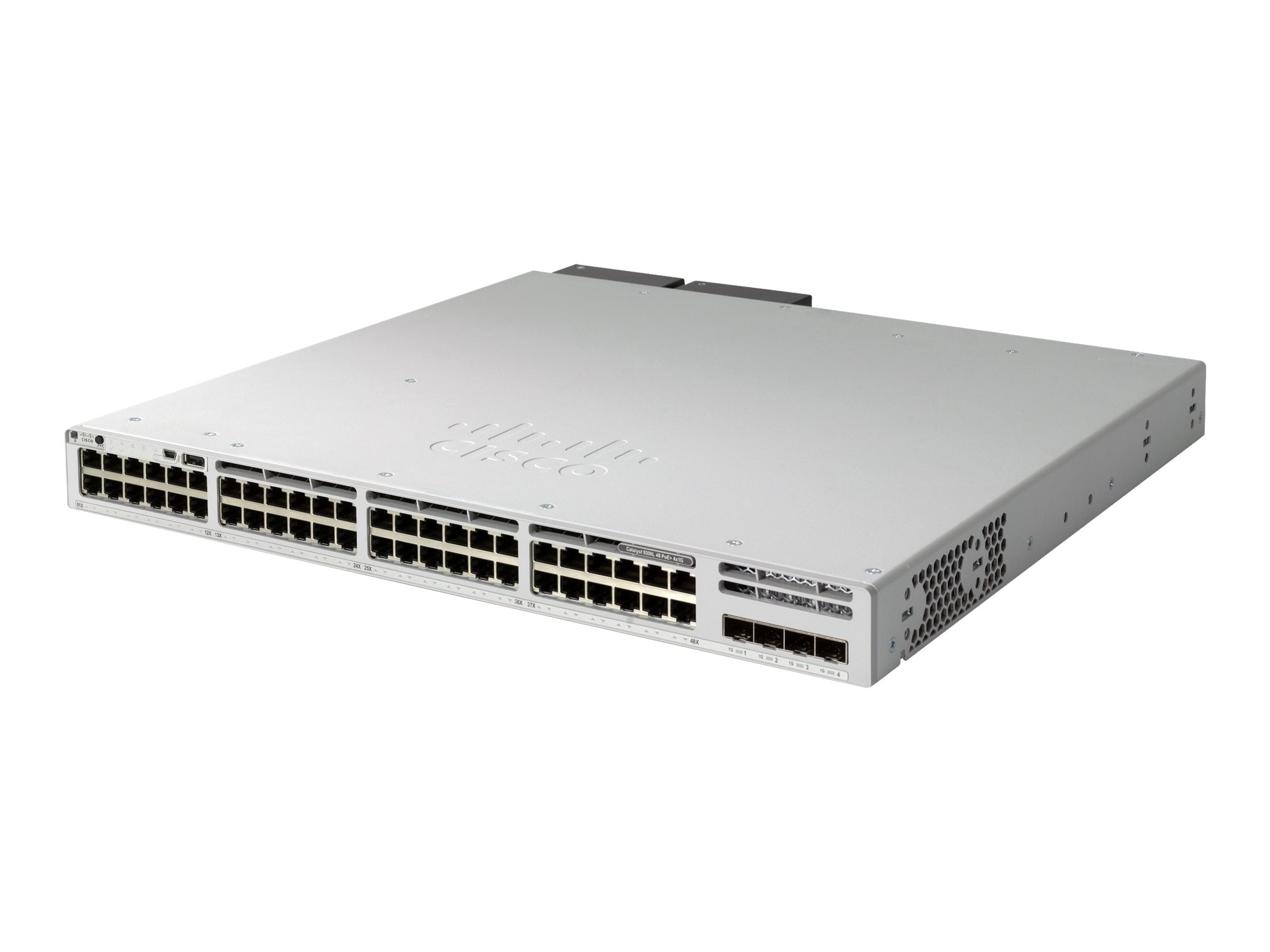 Cisco Catalyst 9300L - Network Advantage - switch - L3 - 48 x 10/100/1000 + 4 x 10 Gigabit SFP+ (uplink) - rack-mountable