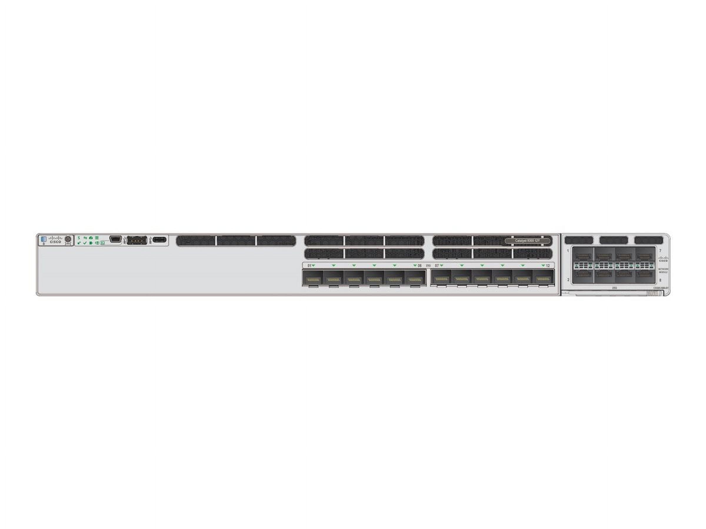 Cisco Catalyst 9300X - Network Advantage - switch - L3 - managed - 12 x 1/10/25 Gigabit SFP28 - rack-mountable
