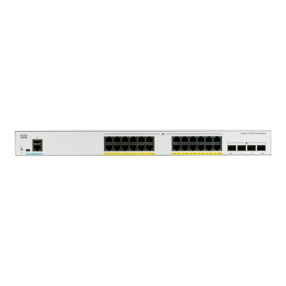 Cisco Catalyst C1000-24T Ethernet Switch, 24 Ports - Manageable - 2 Layer Supported