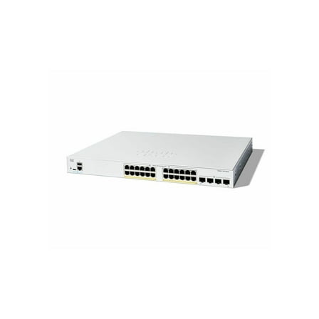 Cisco Catalyst C1300-24FP-4G Ethernet Switch, 24 Ports - Manageable - Gigabit Ethernet - 10/100/1000Base-T, 1000Base-X - 3 Layer Supported