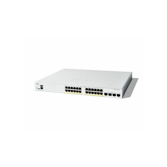 Cisco Catalyst C1300-24FP-4G Ethernet Switch, 24 Ports - Manageable - Gigabit Ethernet - 10/100/1000Base-T, 1000Base-X - 3 Layer Supported