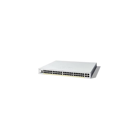 Cisco Catalyst C1300-48FP-4G Ethernet Switch, 48 Ports - Manageable - Gigabit Ethernet - 10/100/1000Base-T, 1000Base-X - 3 Layer Supported