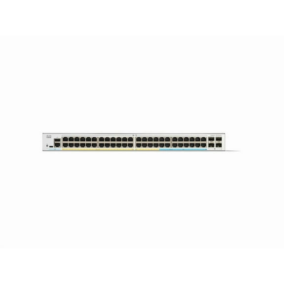 Cisco Catalyst C1300-48T-4X Ethernet Switch, 48 Ports - Manageable - 10 Gigabit Ethernet - 10/100/1000Base-T, 10GBase-X - 3 Layer Supported