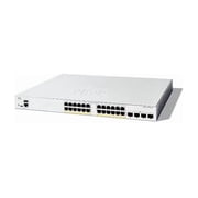 Cisco Catalyst C1300-24FP-4X Ethernet Switch, 24 Ports, Manageable, 10 Gigabit Ethernet, 10/100/1000Base-T, 10GBase-X, 3 Layer Supported, 370 W PoE Budget