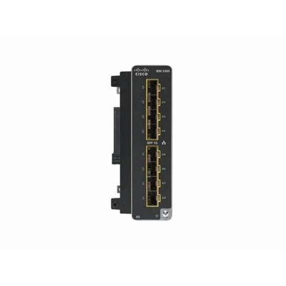 Cisco Catalyst IE3300 with 8 GE SFP Ports, Expansion Module - For Data Networking, Optical NetworkOptical FiberGigabit Ethernet - 1000Base-X - 8 x Expansion Slots - SFP (mini-GBIC) - DIN Rail