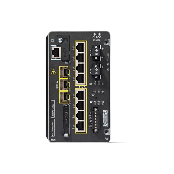 Cisco Catalyst IE3500-8T3S-E - Industrial Ethernet Switch - Layer 2/Layer 3 - Managed - 8 x Gigabit Ethernet RJ-45 - 3 x Gigabit SFP - DIN Rail / Rack Mountable