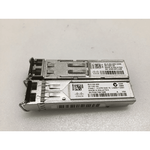 Pre-Owned Cisco GLC-SX-MMD 1000BASE-SX Short Wavelength Gigabit SFP w/ DOM (Good)
