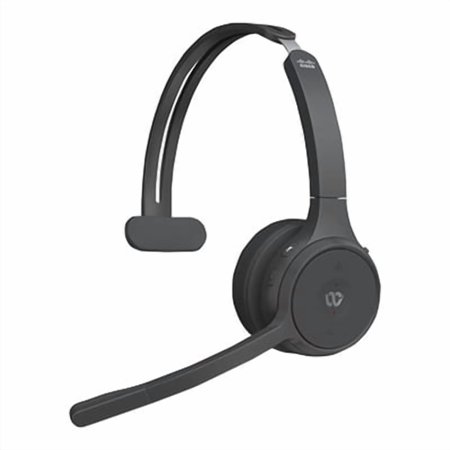 Cisco Single On-ear Headset+Charging Stand, USB-A Bundle Carbon Black