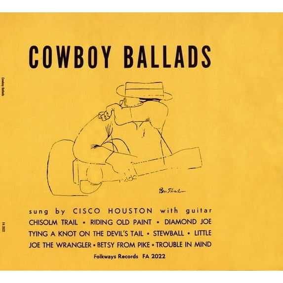 Cisco Houston - Cowboy Ballads - Music & Performance - CD