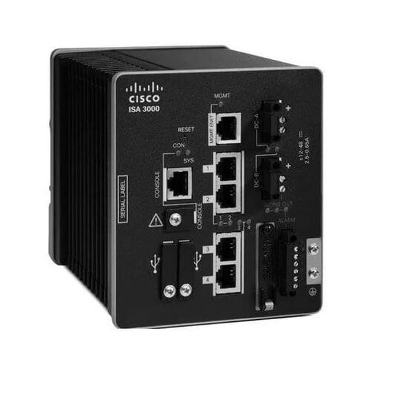 Cisco ISA-3000-2C2F-K9 Industrial Security Appliance 3000  Managed Layer 3 Firewall & Networking Security