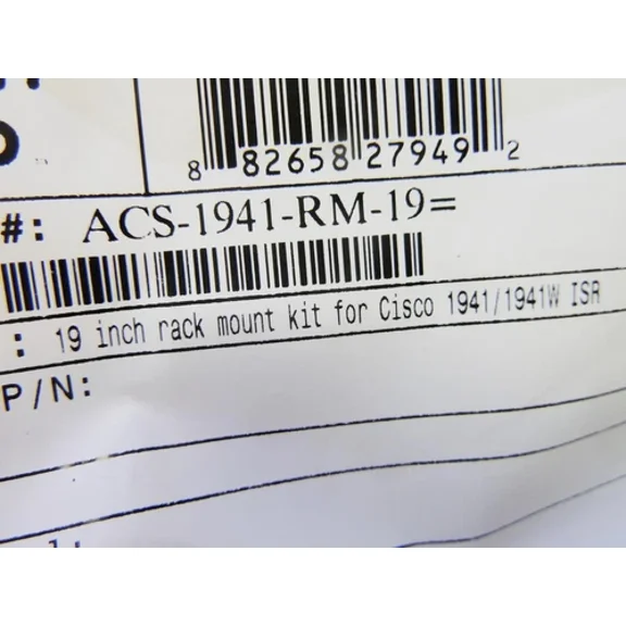 Cisco Oem 19" Rack Mount Kit For Cisco 1941 / 1941W Isr | Acs-1941-Rm-19 | New