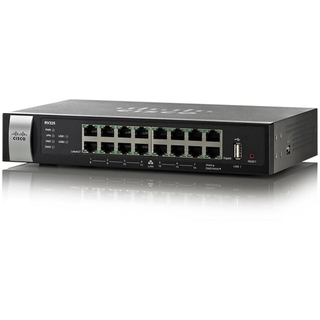 Cisco RV325 Gigabit Dual WAN VPN Router - Walmart Business Supplies