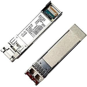 Cisco 10GBASE-SR SFP+ Module for MMF - For Data Networking, Optical Network - 1 x LC/PC Duplex 10GBase-SR Network - Optical Fiber - Multi-mode - 10 Gigabit Ethernet - 10GBase-SR - Hot-swappable
