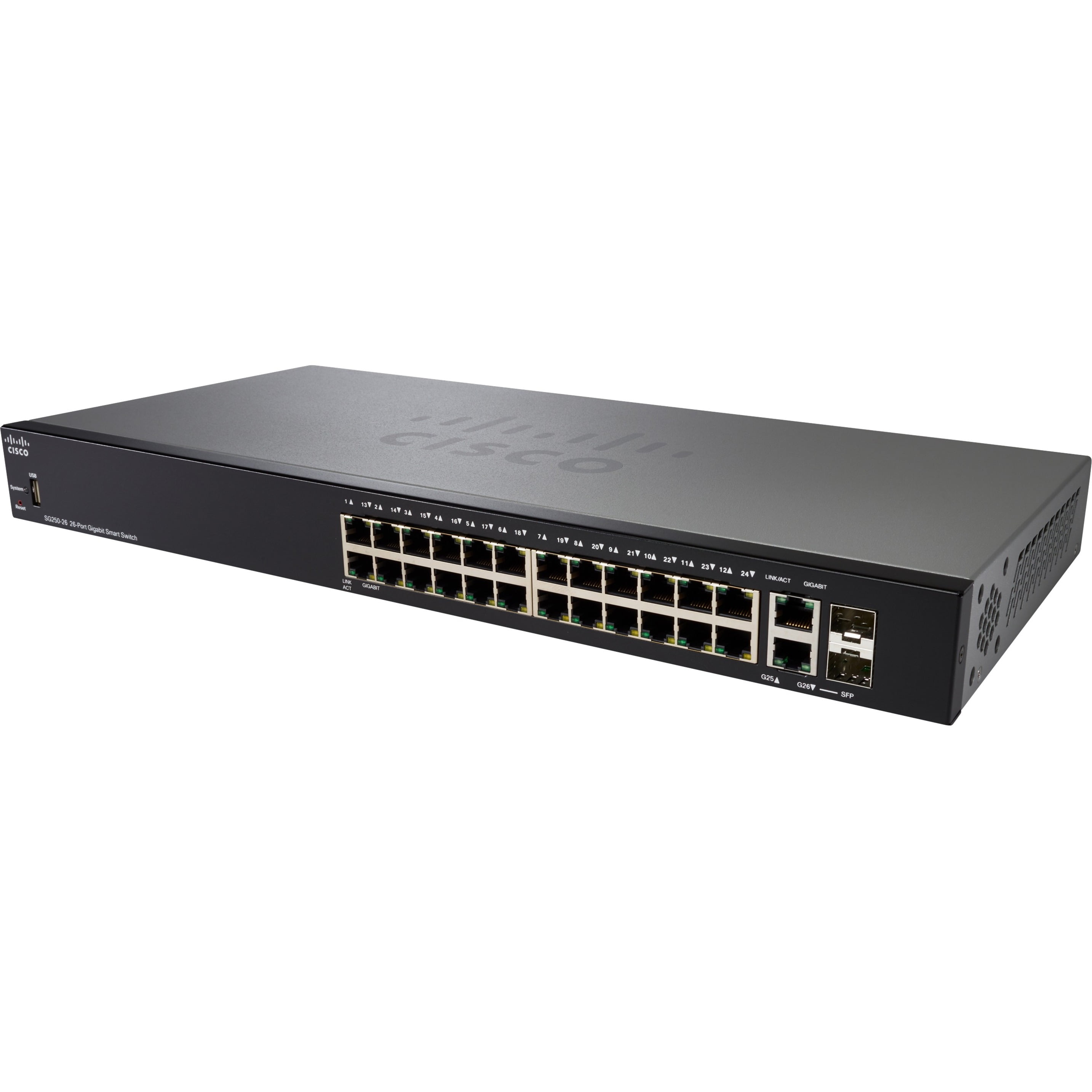 Cisco SG250-26HP 26-Port Gigabit PoE Smart Switch