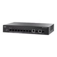 thumbnail image 1 of Cisco Small Business SG300-10SFP - Switch - L3 - managed - 8 x Gigabit SFP + 2 x combo Gigabit SFP - desktop, rack-mountable, 1 of 1