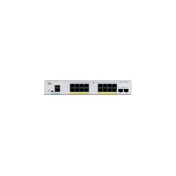Cisco Systems C1000-16FP-2G-L 1000 16 x 10-100-1000 PoE Plus Ports & 240W Ethernet Switch