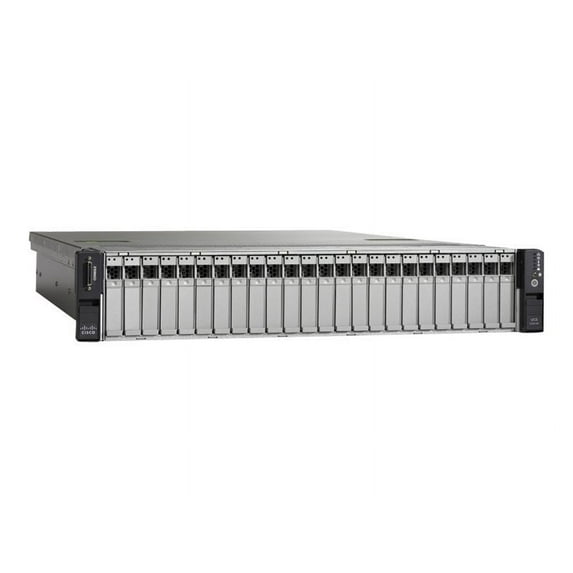 Cisco UCS C240 M3 High-Density Rack-Mount Server Small Form Factor - Server - rack-mountable - 2U - 2-way - RAM 0 GB - SATA/SAS - hot-swap 2.5" - no HDD - G200e - GigE - monitor: none