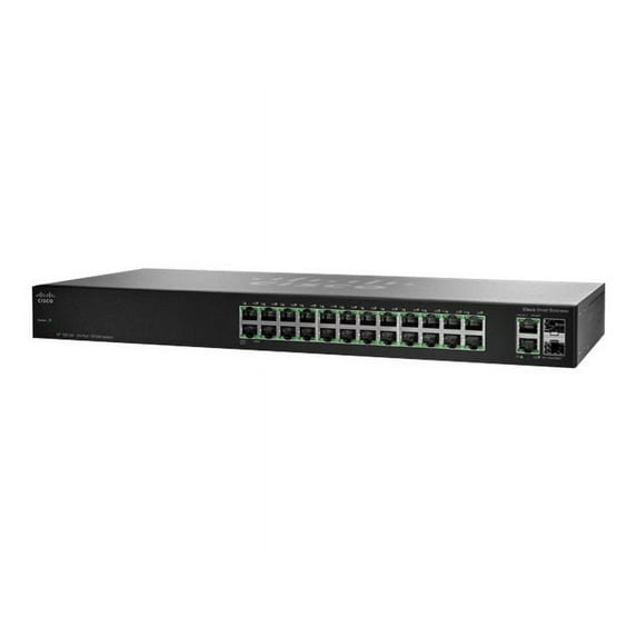 Cisco Small Business SF 102-24 - Switch - unmanaged - 24 x 10/100 + 2 x combo Gigabit SFP - rack-mountable