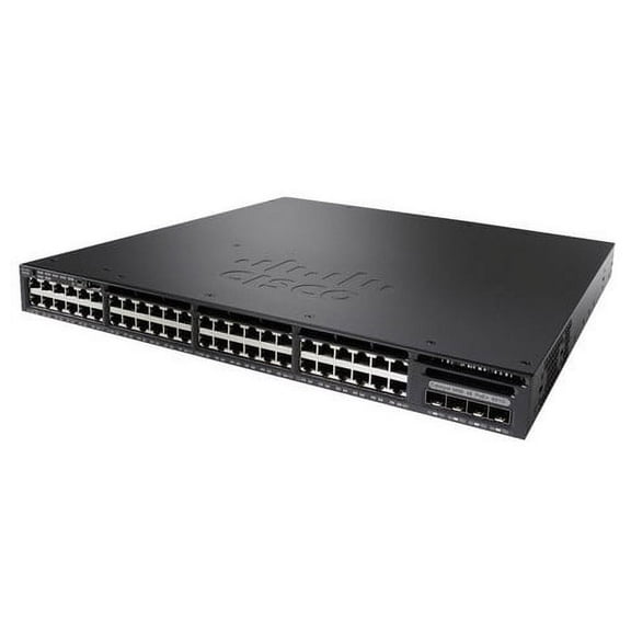 Cisco WS-C3650-48FS-L 48-Port Gigabit PoE+ 4-Port SFP Stack LAN Base Switch