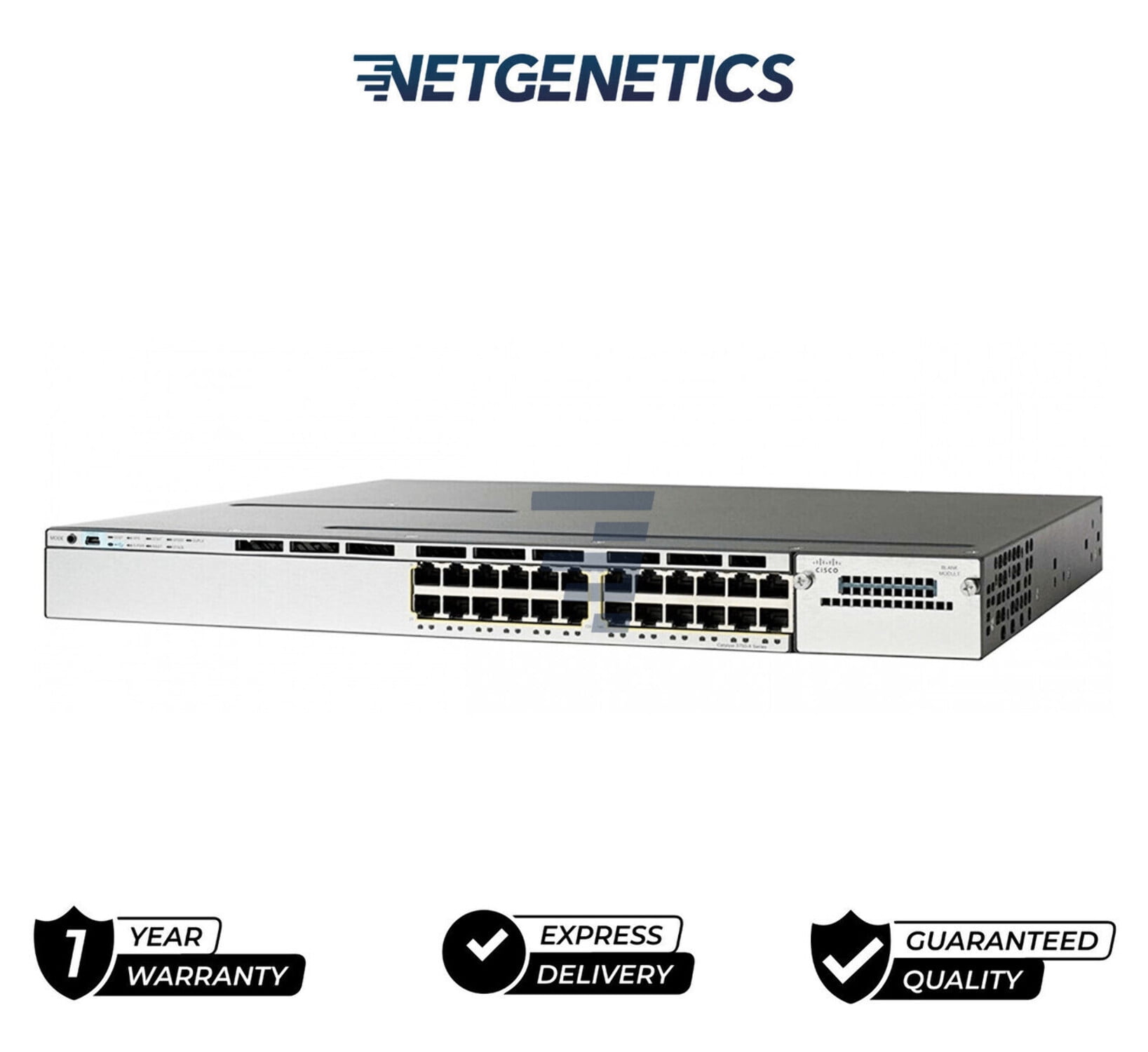 Cisco WS-C3750X-24T-S 24 Port Gigabit Ethernet Switch x1 C3KX-PWR-350WAC
