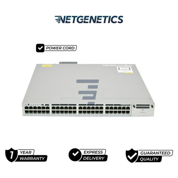 Cisco WS-C3850-48U-S 48 Port Gigabit Ethernet UPOE Switch w 1/ PWR-C1-1100WAC