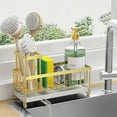 thumbnail image 1 of Cisily Black Sponge Holder for Kitchen Sink, Sink Caddy Organizer with High Brush Holder, Kitchen Countertop Organizers and Storage Essentials, Rustproof 304 Stainless Steel, Soap Dispenser Organize, 1 of 10