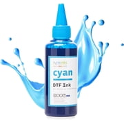 Cisinks Premium DTF Ink Bottle Refill Set 100ML- Direct to Film Heat Transfer Printing, Conversion Kit, Compatible w/DTF Film-Cyan