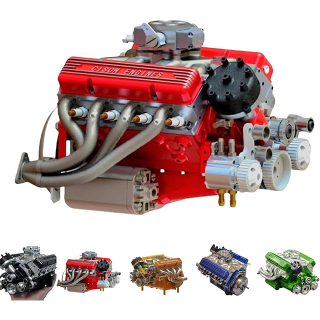 Cison V8 Engine Kit Gas - Gasoline Ohv V8 Small-Block Engine Model Kits ...