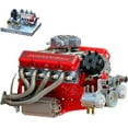 thumbnail image 1 of Cison V8 Engine Kit Gas, Gasoline Ohv V8 Small-Block Engine Model Kits, Mini V8 Engine Kits That Runs, Build Your Own Stem V8 Model Engine for Adults, 4-Stroke 44cc Water-Cooled 1/6(Blue), 1 of 8