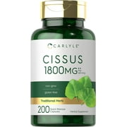 Cissus Quadrangularis Extract | 1800mg | 200 Capsules for Men and Women | by Carlyle