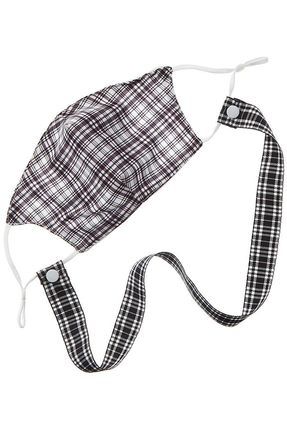 Cloth Face Mask with Neck Strap, os, Grey