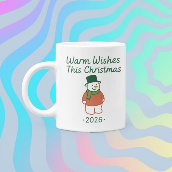 Cistmas Snowman Mug Last Minute Cistmas Gift Warm Wishes Coffee Cup Cozy Minimalist day Mug.jpg
