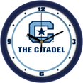 thumbnail image 1 of Citadel Bulldogs 11.5'' Suntime Premium Glass Face Traditional Logo Wall Clock, 1 of 1