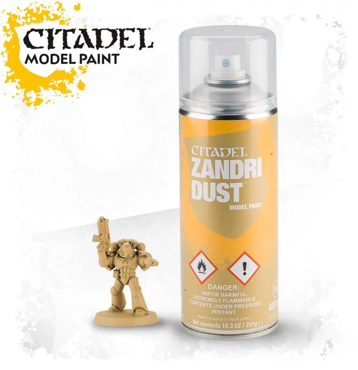 Citadel Color Spray, Zandri Dust Paint Primer, Smooth Matt Finish