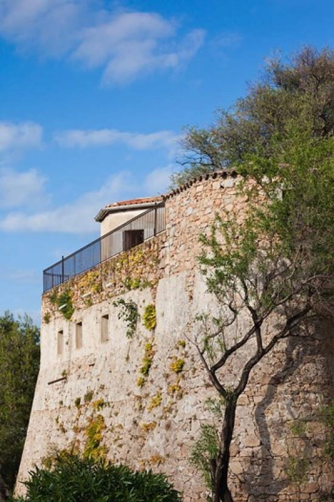 Citadel Wall Corsica France Canvas Art - Walter Bibikow DanitaDelimont (19 x 28)