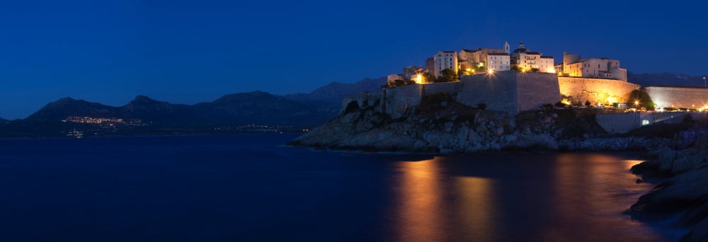 Citadel at the waterfront Calvi Balagne Haute-Corse Corsica France Canvas Art - Panoramic Images (36 x 12)