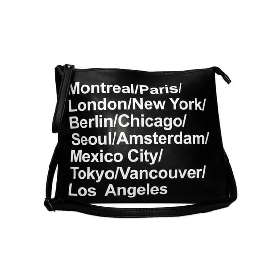 Cities Clutch Bag - Black