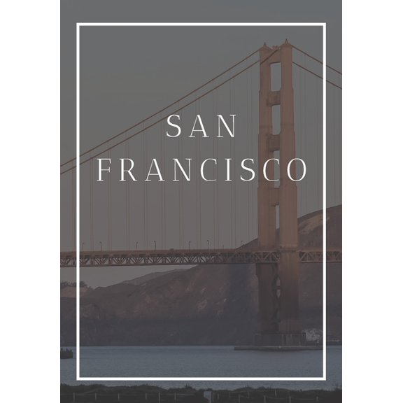 Cities: San Francisco: A decorative book for coffee tables, end tables, bookshelves and interior design styling Stack city books to add decor to any room. Faded skyline cover effect: Ideal for your ow