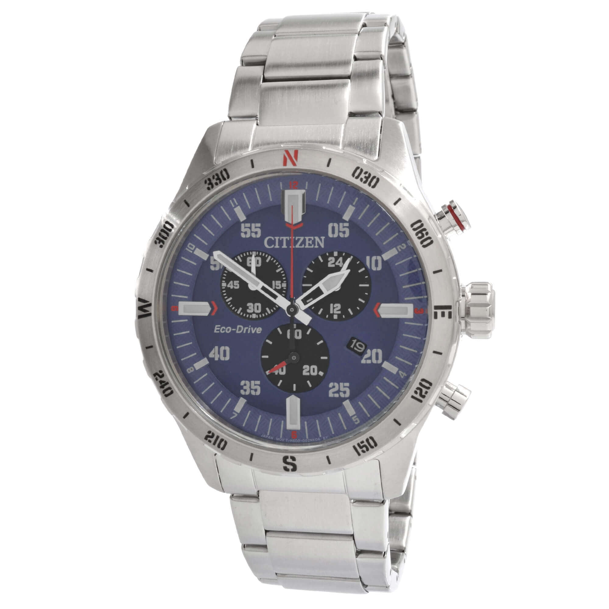 Citizen AT2520-89L Men's Chronograph Blue and Black Dial