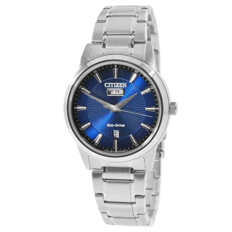 Citizen AW0100 86L Men s Eco Drive Blue Dial Steel Bracelet Watch