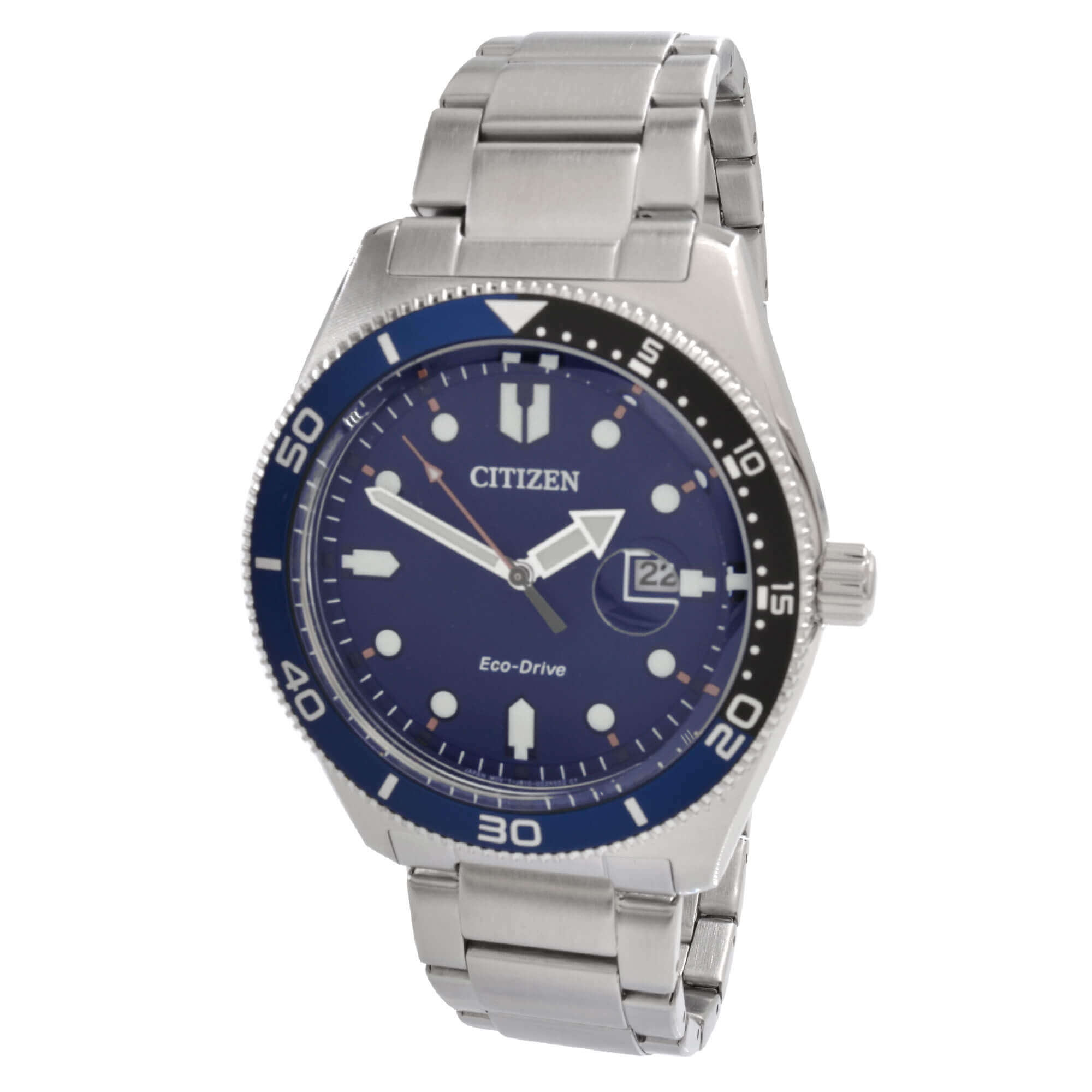 Citizen AW1761-89L Men's Eco-Drive Silver Stainless Steel Watch