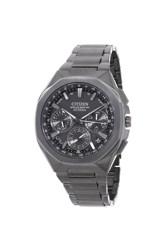 Attesa Perpetual Alarm World Time Black Dial Men's Watch CC4105-69E