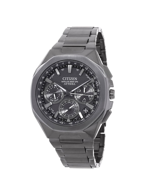 Attesa Perpetual Alarm World Time Black Dial Men's Watch CC4105-69E